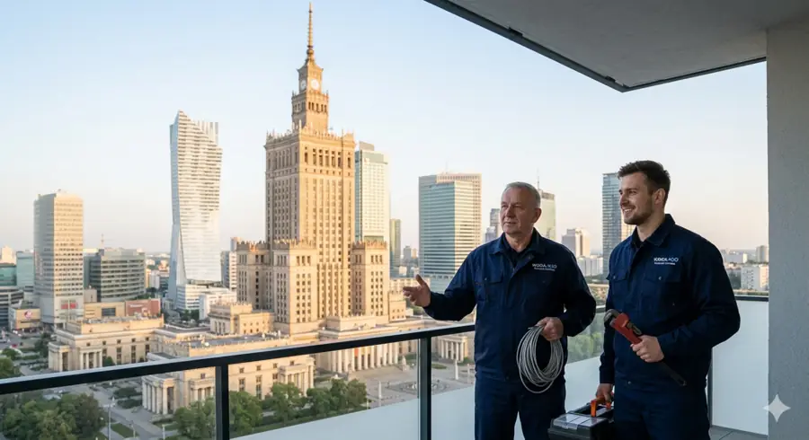 English speaking plumber and electrician Warsaw PKiN